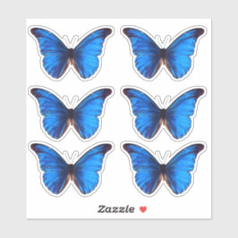 Adesivo Borboleta Azul Morpho | Vinil de corte personaliza