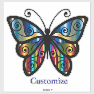 Adesivo Borboleta Colorida Thunder_Cove