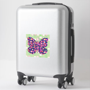 Adesivo Borboleta de estilo de arte pop na Vintage Look St