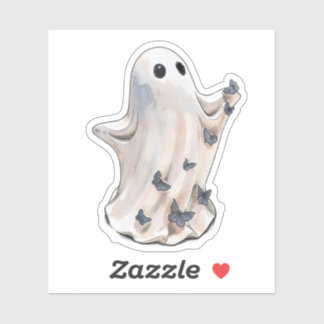 Adesivo Borboleta fantasma Halloween