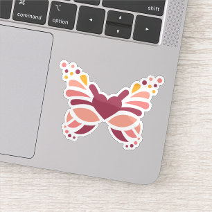 Adesivo Borboleta Pastel Boho Feminina Elegante
