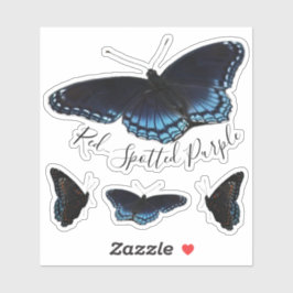 Adesivo Borboleta Roxa Vermelha