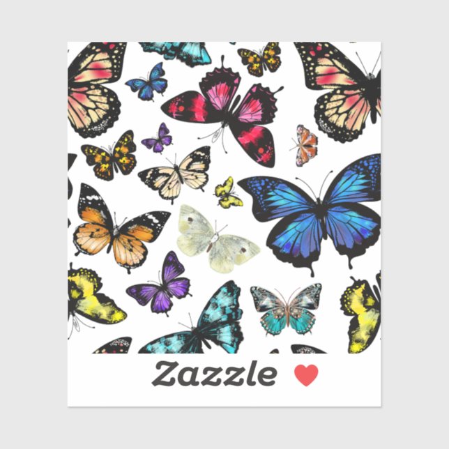 Adesivo Borboletas (Folha)