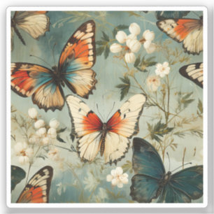Adesivo Borboletas e flores coloridas (5)