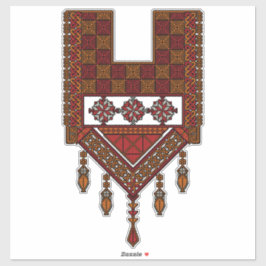 Adesivo Bordado de Tatreez Palestino | Arte palestina