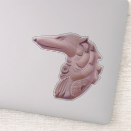 Adesivo Borzoi Perfil Rosa Relevo Borzoi