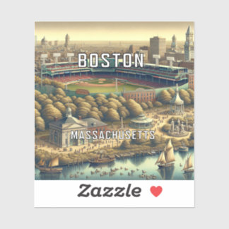 Adesivo Boston Massachusetts 3 Inch Vinyl Sticker