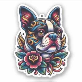 Adesivo Boston Terrier Vinyl Dog Sticker