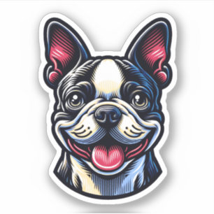 Adesivo Boston Terrier Vinyl Sticker