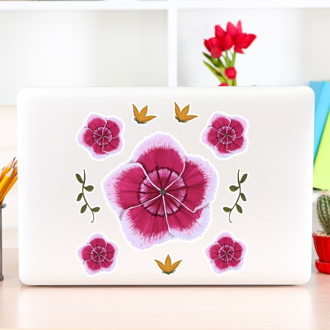 Adesivo Botânica Floral bonito, Retirada À Mão (Criador carregado)