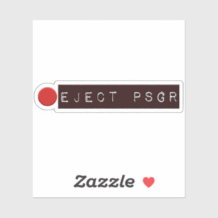 Adesivo Botão Ejetar Carro de Espião de Passageiros