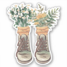 Botas de Caminhada & Flores Silvestres