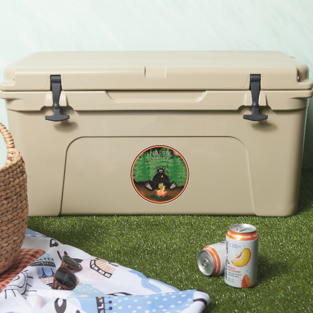 Adesivo Bote de Campanha Feliz Vestido de Inspirivência Bo (Refrigerador)