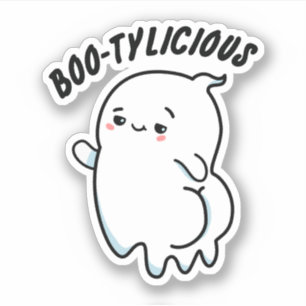 Adesivo Botilicamente, Ghost Pun Stic Dançando Halloween 