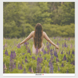 Adesivo boudoir adorável com retrato verde