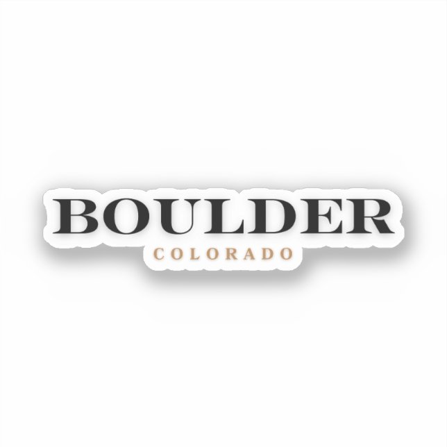 Adesivo Boulder Colorado (Frente)