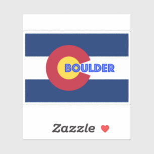 Adesivo Boulder Colorado Flag