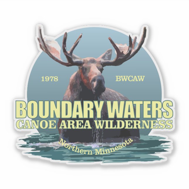 Adesivo Boundary Waters CAW (Moose) WT (Frente)