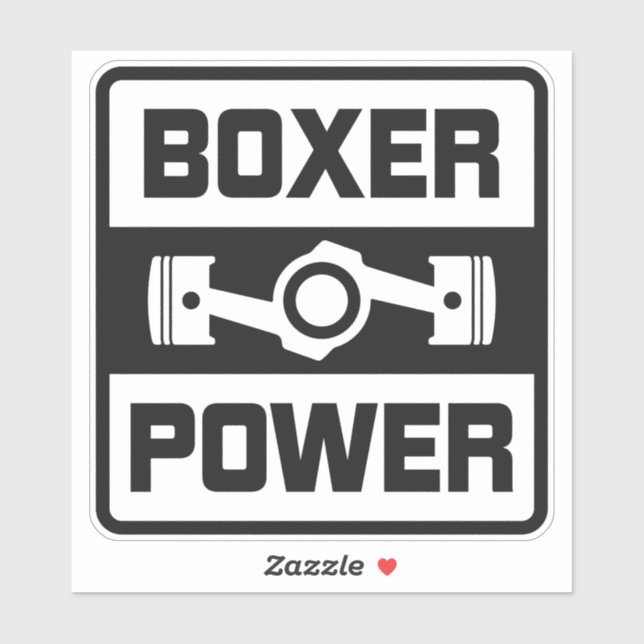 Adesivo Boxer Engine Subie Car JDM Vinil Stickers (Folha)