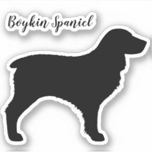 Adesivo Boykin Spaniel Raça Silhouette Vinyl Sticker
