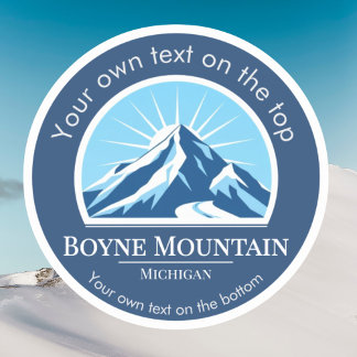 Adesivo Boyne Mountain Michigan ski Mountain hiking