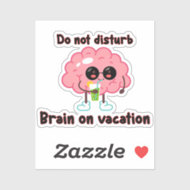 Adesivo  Brain on Vacation
