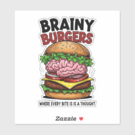 Adesivo Brainy Burgers Vinyl Sticker