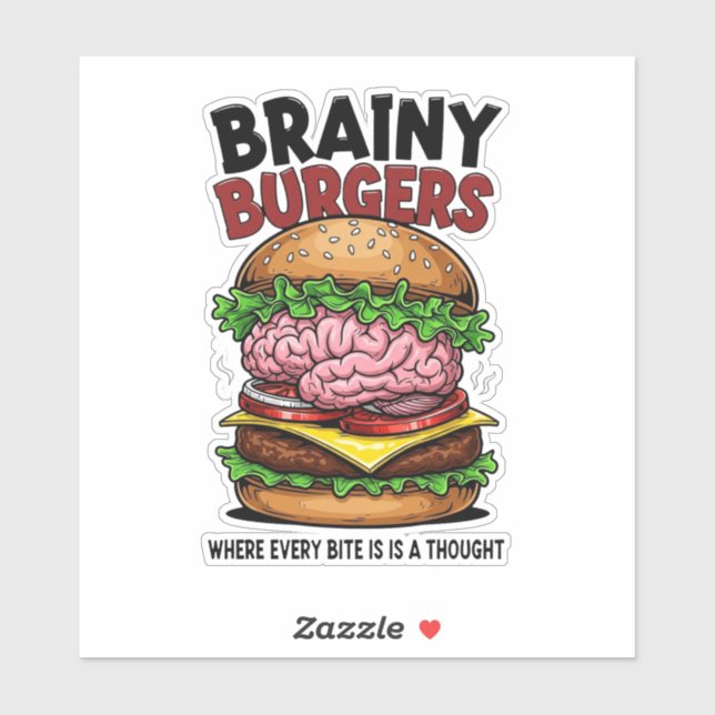 Adesivo Brainy Burgers Vinyl Sticker (Folha)