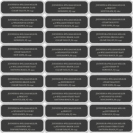 Adesivo Branca de Casamento Gótico no Endereço de Convidad