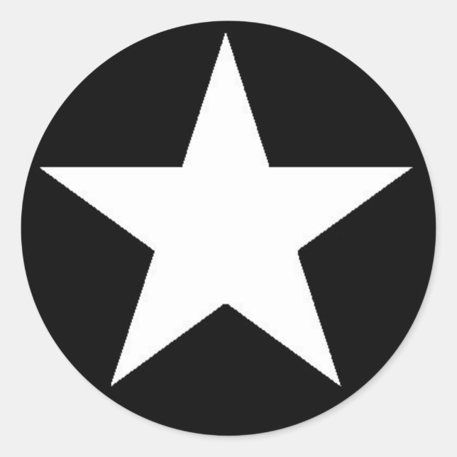 Adesivo branco da estrela do Jammer (Frente)