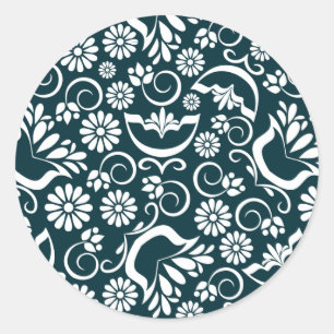 Adesivo branco e preto elegante