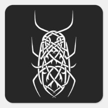 Adesivo branco em Impressão quadrado