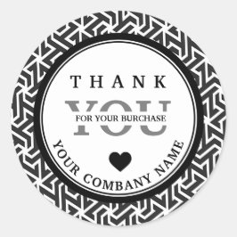 Adesivo branco preto profissional moderno