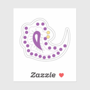 Adesivo Bransoletka z serduszkiem Style, Light EggPlant