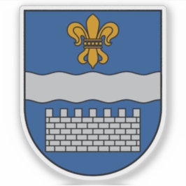 Adesivo Brasão de armas da cidade de Daugavpils, Letônia