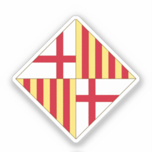 Adesivo Brasão de armas de Barcelona (sem coroa)
