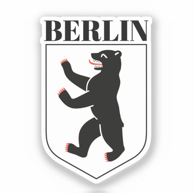 Adesivo Brasão de armas de Berlim (Frente)
