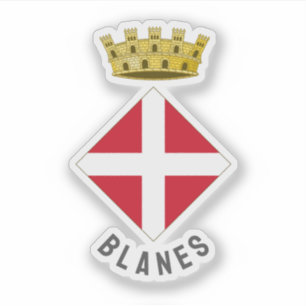 Adesivo Brasão de Armas de Blanes, Catalunha