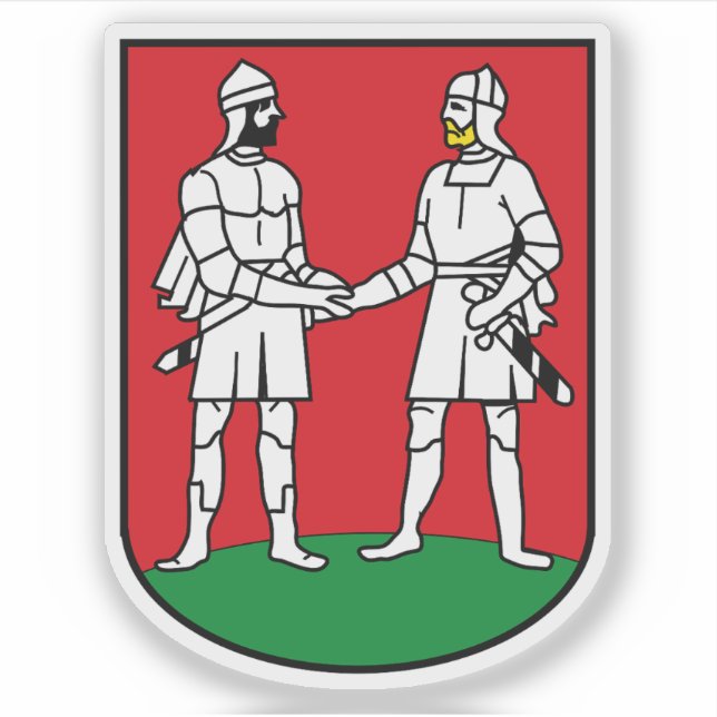 Adesivo Brasão de armas de Bünde, Alemanha (Frente)