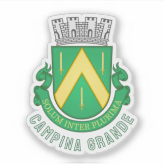 Adesivo Brasão de Armas de Campina Grande, Paraíba - BR