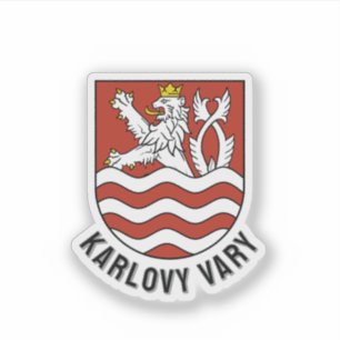Adesivo Brasão de armas de Karlovy Vary, República Tcheca