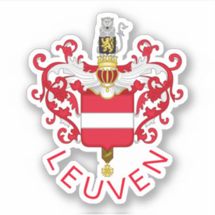 Adesivo Brasão de Armas de Leuven, Bélgica