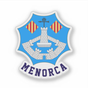 Adesivo Brasão de Armas de Menorca, Espanha
