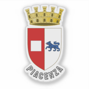Adesivo Brasão de Armas de Piacenza, Itália
