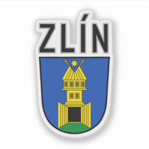 Adesivo Brasão de armas de Zlín, República Tcheca