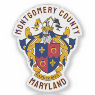 Adesivo Brasão de Armas do Condado de Montgomery, Maryland