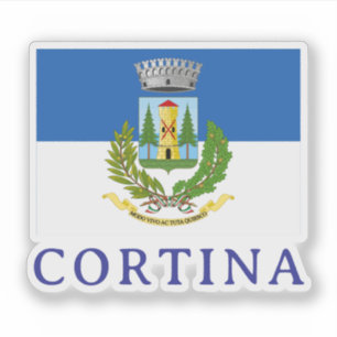 Adesivo Brasão de Cortina d'Ampezzo, ITÁLIA