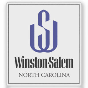 Adesivo Brasão de Winston-Salem, Carolina do Norte, EUA
