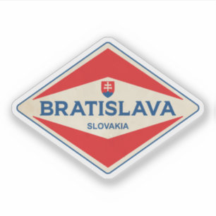 Adesivo Bratislava Eslováquia Vintage