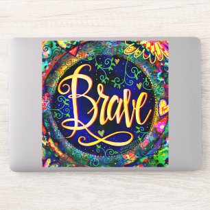 Adesivo "Brave", UMA PALAVRA Inspirividade